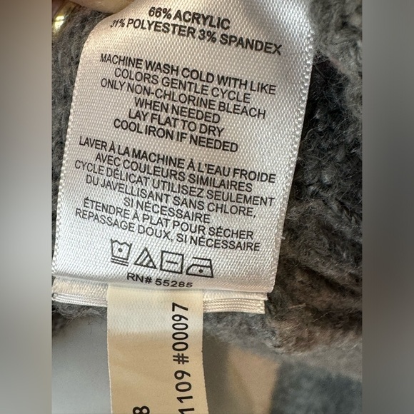 Small cowl neck oversized turtleneck warm gray express X negin mirsalehi sweater - Picture 5 of 10